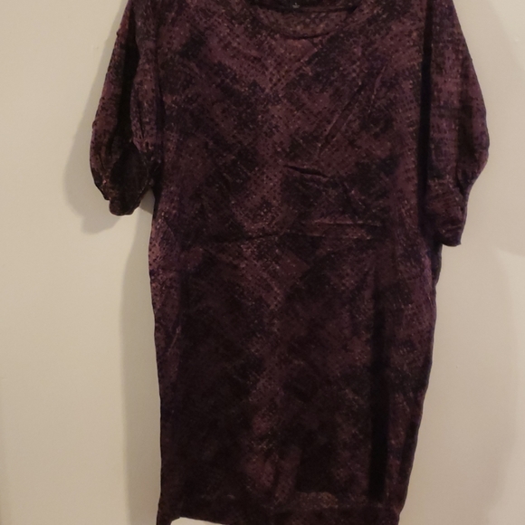 Ann Taylor Dresses & Skirts - Black and purple silk dress